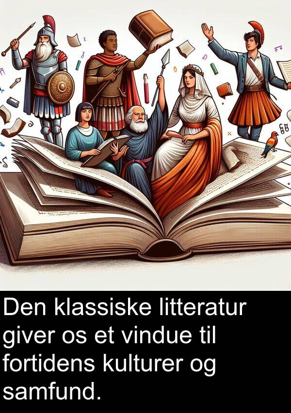 kulturer: Den klassiske litteratur giver os et vindue til fortidens kulturer og samfund.