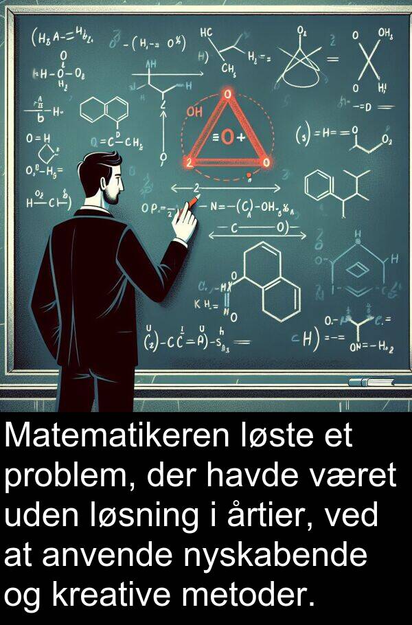 kreative: Matematikeren løste et problem, der havde været uden løsning i årtier, ved at anvende nyskabende og kreative metoder.
