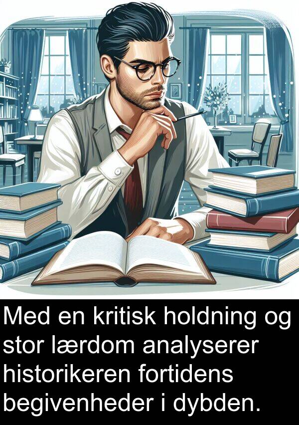 kritisk: Med en kritisk holdning og stor lærdom analyserer historikeren fortidens begivenheder i dybden.