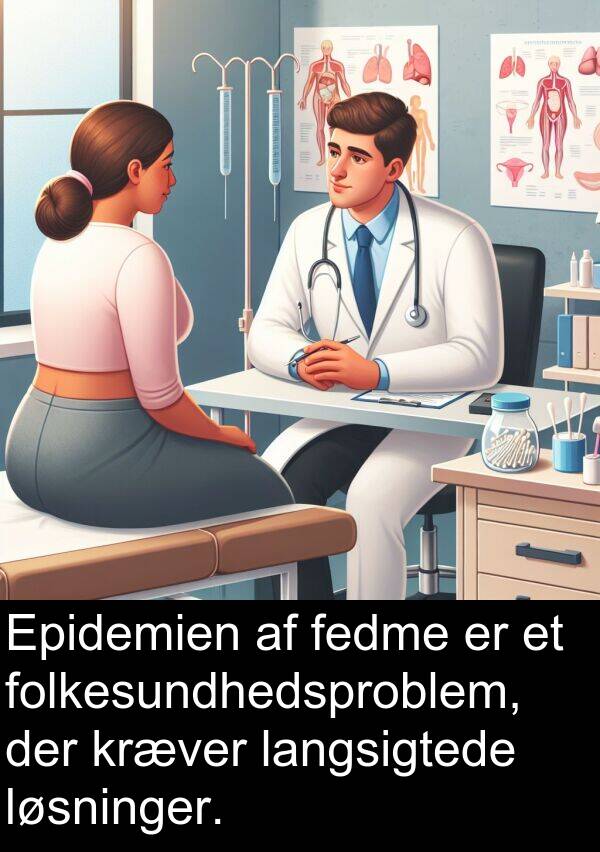 kræver: Epidemien af fedme er et folkesundhedsproblem, der kræver langsigtede løsninger.