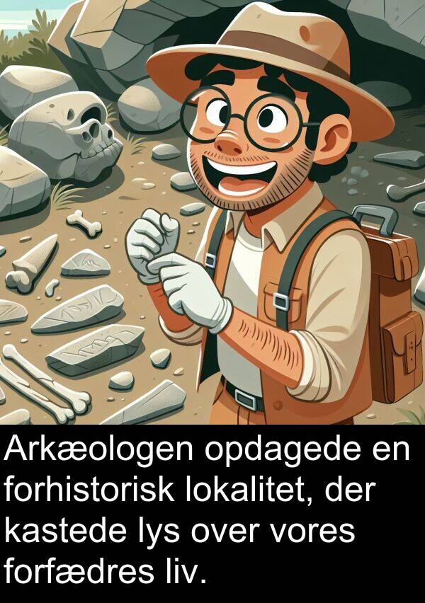 kastede: Arkæologen opdagede en forhistorisk lokalitet, der kastede lys over vores forfædres liv.