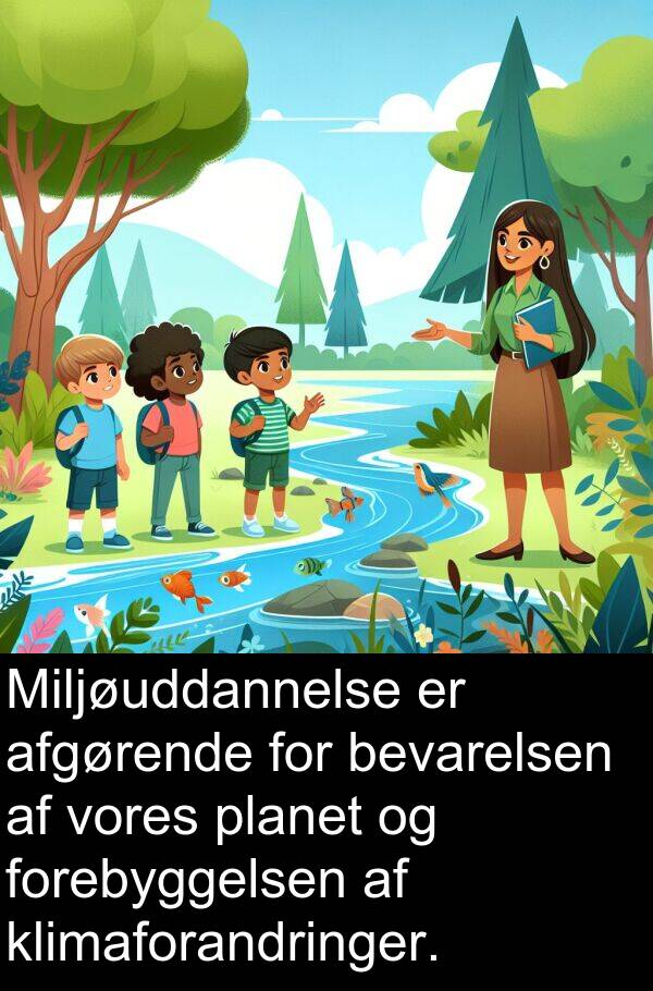 forebyggelsen: Miljøuddannelse er afgørende for bevarelsen af vores planet og forebyggelsen af klimaforandringer.