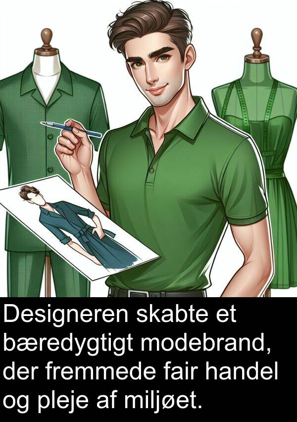 fremmede: Designeren skabte et bæredygtigt modebrand, der fremmede fair handel og pleje af miljøet.