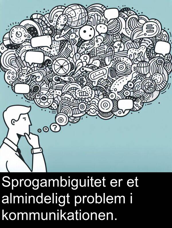 problem: Sprogambiguitet er et almindeligt problem i kommunikationen.