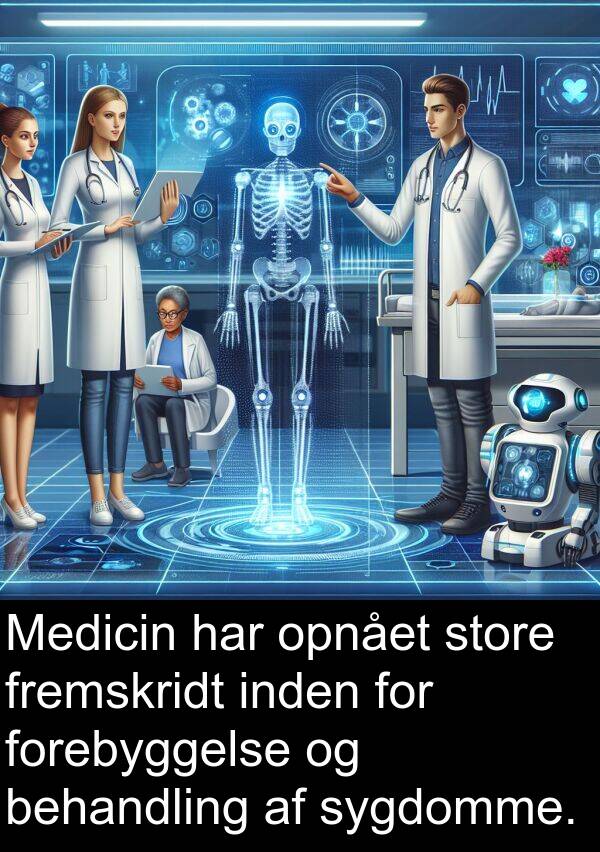 inden: Medicin har opnået store fremskridt inden for forebyggelse og behandling af sygdomme.
