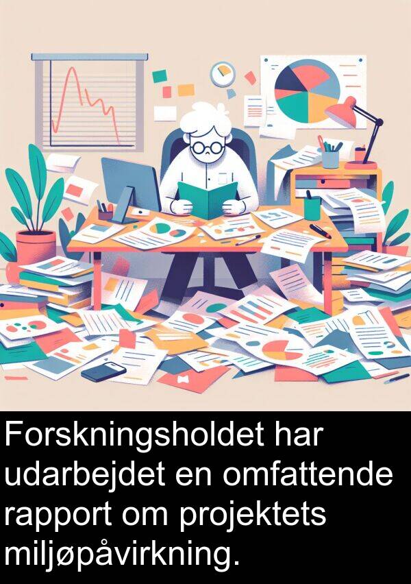 projektets: Forskningsholdet har udarbejdet en omfattende rapport om projektets miljøpåvirkning.