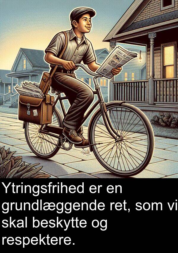 grundlæggende: Ytringsfrihed er en grundlæggende ret, som vi skal beskytte og respektere.