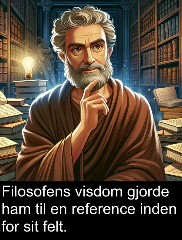 inden: Filosofens visdom gjorde ham til en reference inden for sit felt.