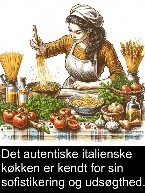 kendt: Det autentiske italienske køkken er kendt for sin sofistikering og udsøgthed.