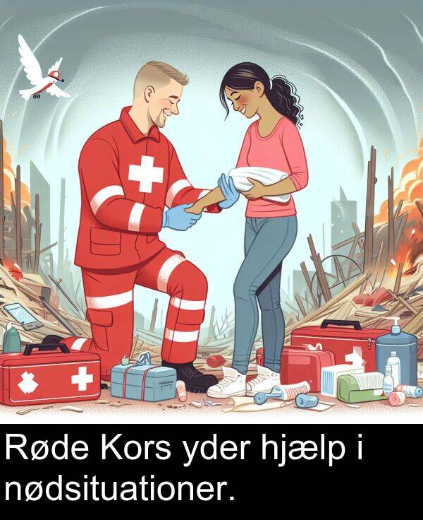yder: Røde Kors yder hjælp i nødsituationer.