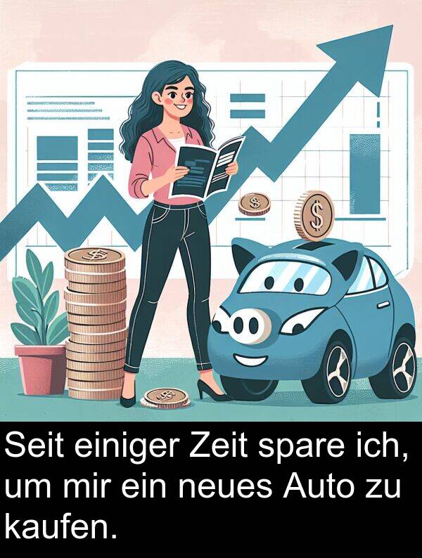 Zeit: Seit einiger Zeit spare ich, um mir ein neues Auto zu kaufen.