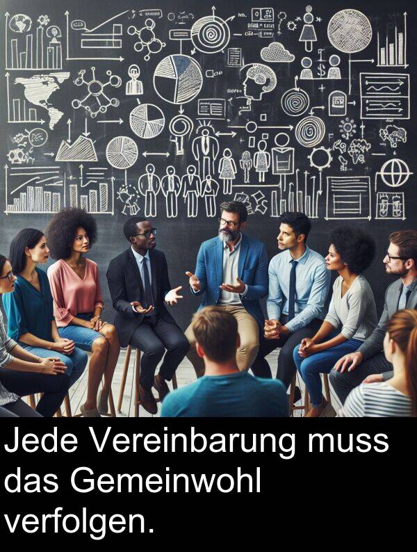 Jede: Jede Vereinbarung muss das Gemeinwohl verfolgen.