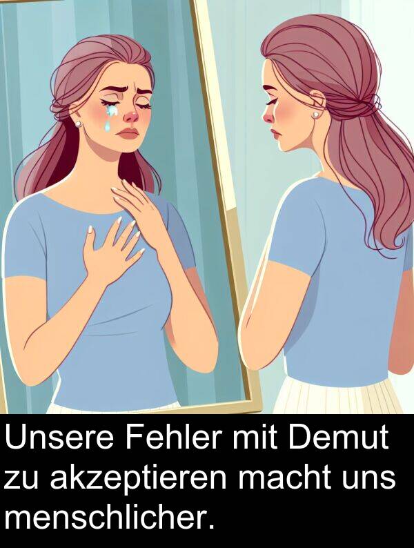 macht: Unsere Fehler mit Demut zu akzeptieren macht uns menschlicher.