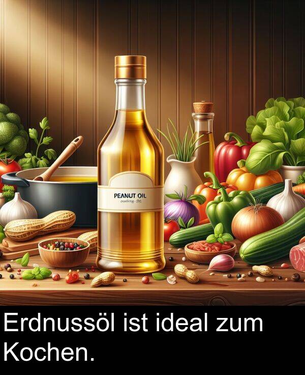 ideal: Erdnussöl ist ideal zum Kochen.