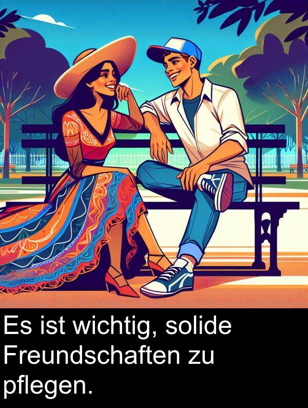 Freundschaften: Es ist wichtig, solide Freundschaften zu pflegen.