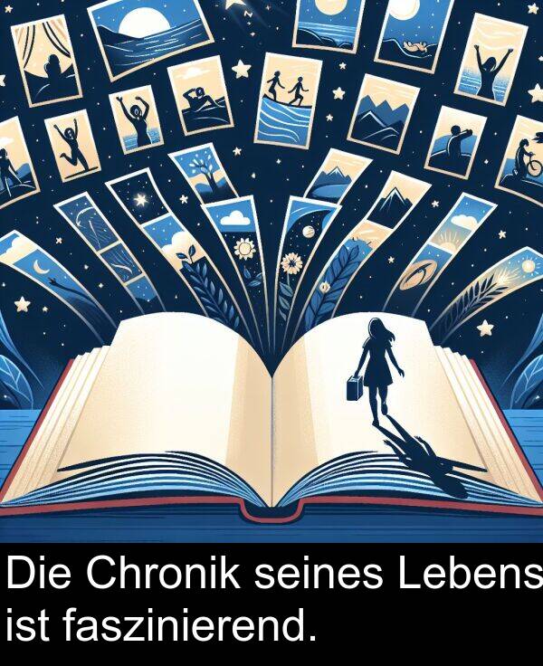 faszinierend: Die Chronik seines Lebens ist faszinierend.
