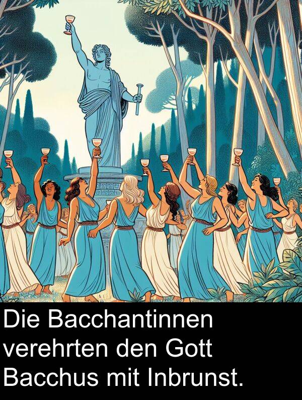Bacchus: Die Bacchantinnen verehrten den Gott Bacchus mit Inbrunst.