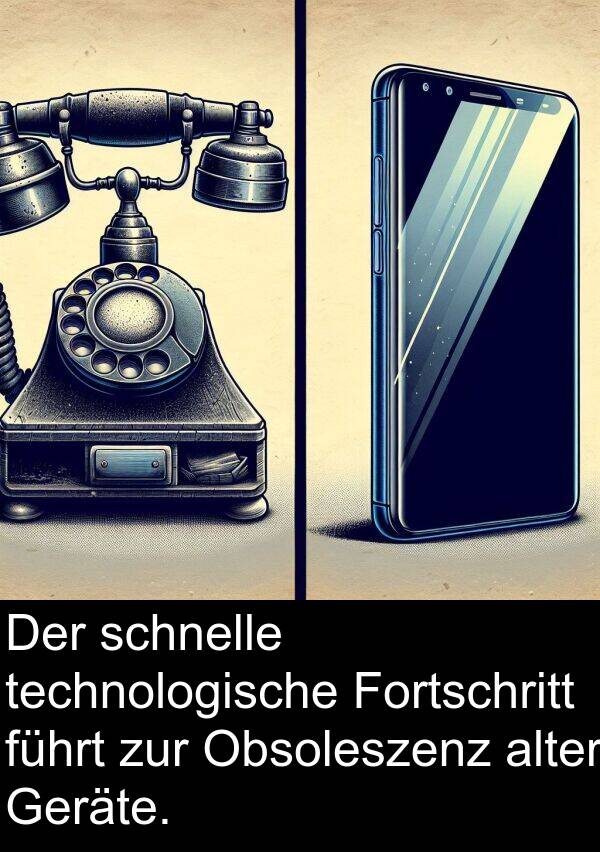 Fortschritt: Der schnelle technologische Fortschritt führt zur Obsoleszenz alter Geräte.