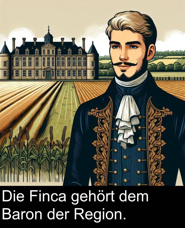 Die: Die Finca gehört dem Baron der Region.