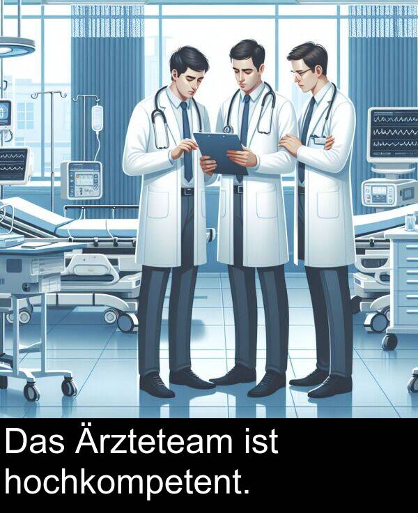Das: Das Ärzteteam ist hochkompetent.
