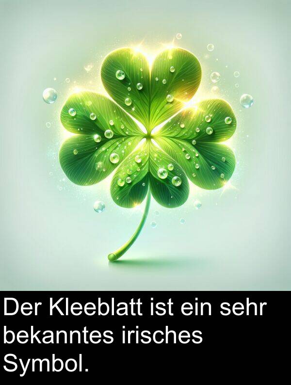irisches: Der Kleeblatt ist ein sehr bekanntes irisches Symbol.