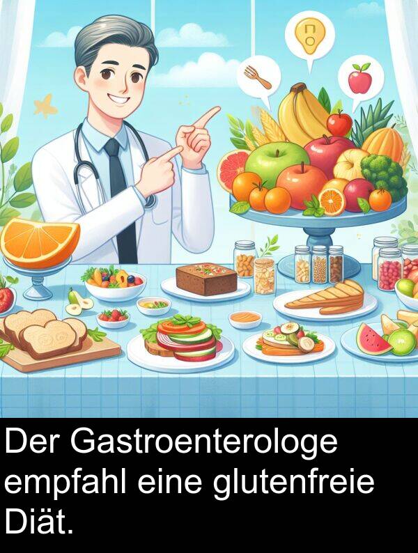 Diät: Der Gastroenterologe empfahl eine glutenfreie Diät.