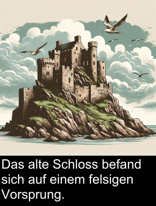 felsigen: Das alte Schloss befand sich auf einem felsigen Vorsprung.