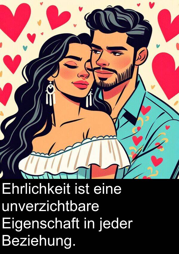 unverzichtbare: Ehrlichkeit ist eine unverzichtbare Eigenschaft in jeder Beziehung.
