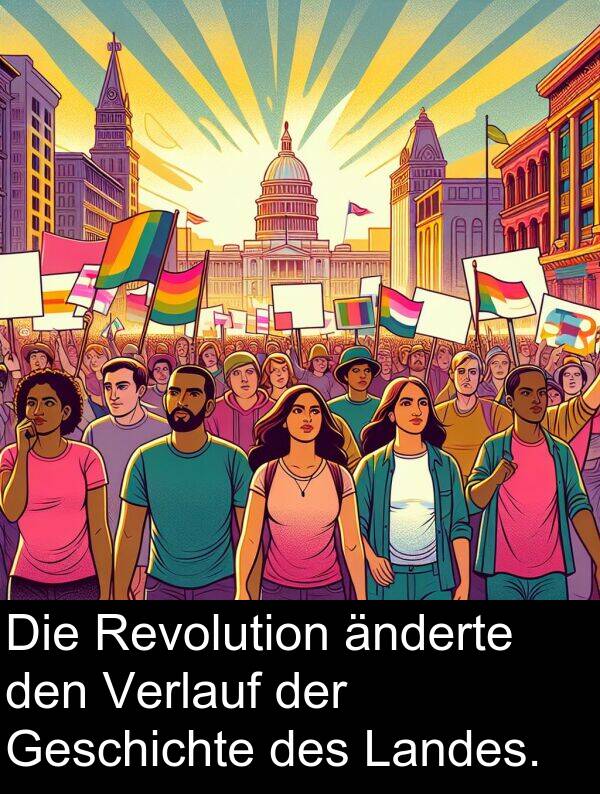 Revolution: Die Revolution änderte den Verlauf der Geschichte des Landes.