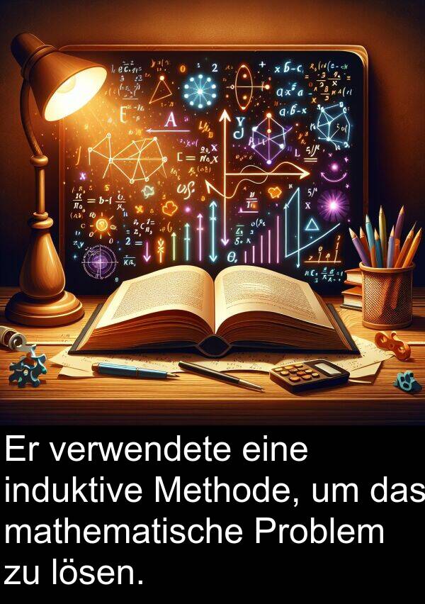 Problem: Er verwendete eine induktive Methode, um das mathematische Problem zu lösen.