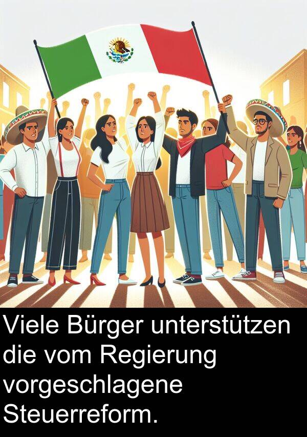 Regierung: Viele Bürger unterstützen die vom Regierung vorgeschlagene Steuerreform.