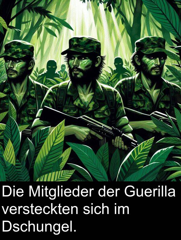 Dschungel: Die Mitglieder der Guerilla versteckten sich im Dschungel.