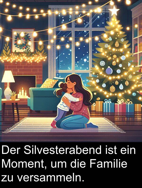 Familie: Der Silvesterabend ist ein Moment, um die Familie zu versammeln.