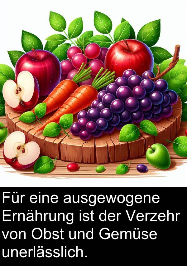 Obst: Für eine ausgewogene Ernährung ist der Verzehr von Obst und Gemüse unerlässlich.