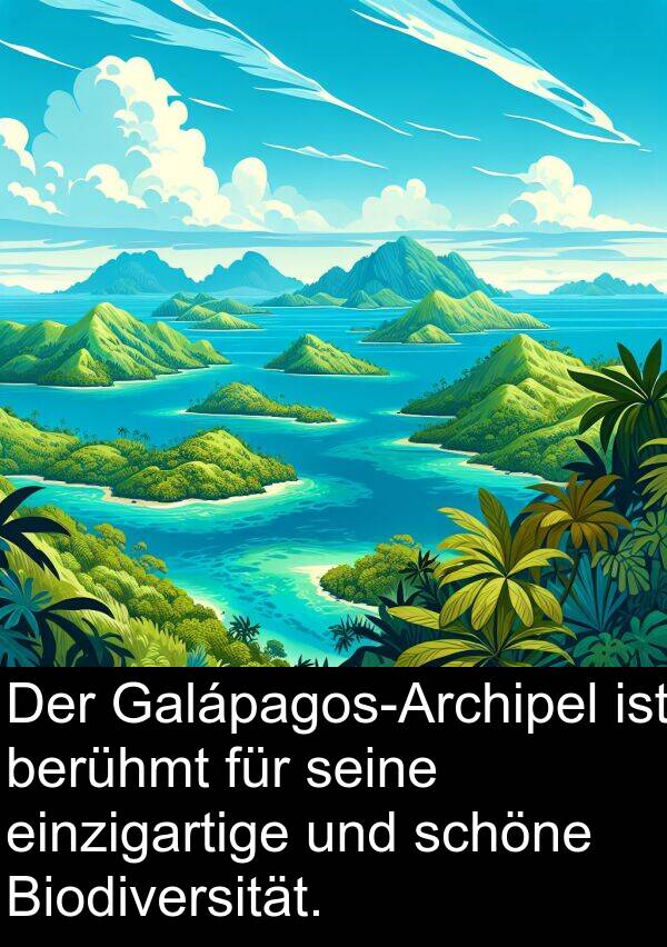 einzigartige: Der Galápagos-Archipel ist berühmt für seine einzigartige und schöne Biodiversität.