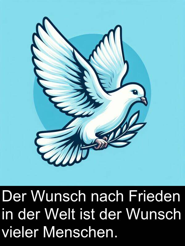 Frieden: Der Wunsch nach Frieden in der Welt ist der Wunsch vieler Menschen.
