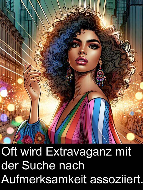 wird: Oft wird Extravaganz mit der Suche nach Aufmerksamkeit assoziiert.