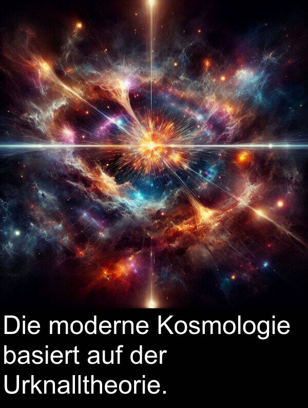 moderne: Die moderne Kosmologie basiert auf der Urknalltheorie.