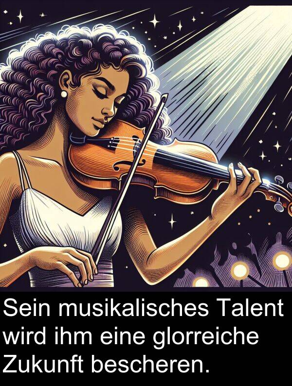 Talent: Sein musikalisches Talent wird ihm eine glorreiche Zukunft bescheren.