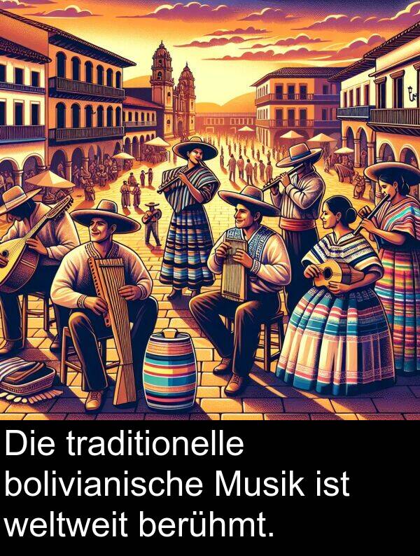 traditionelle: Die traditionelle bolivianische Musik ist weltweit berühmt.
