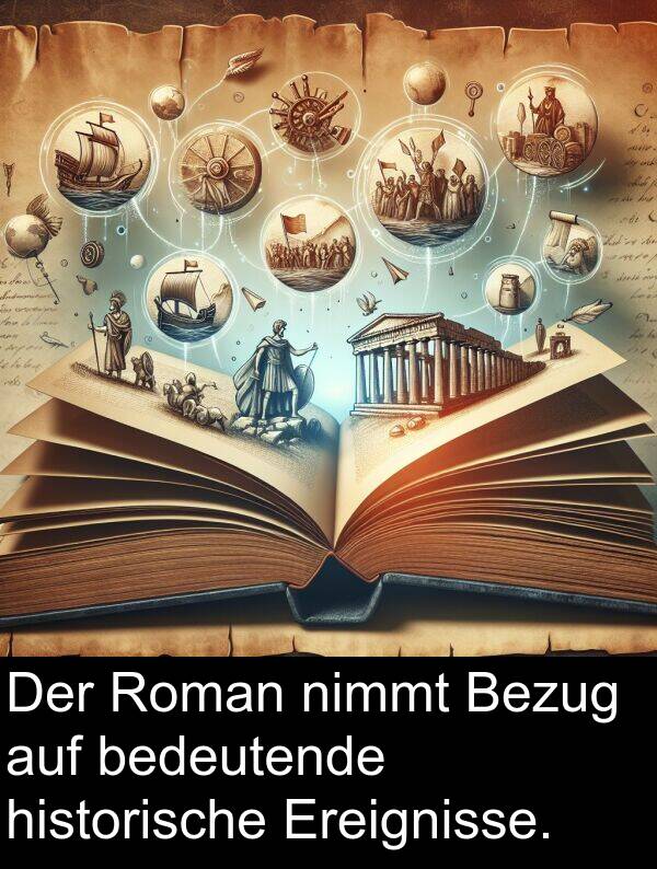 historische: Der Roman nimmt Bezug auf bedeutende historische Ereignisse.