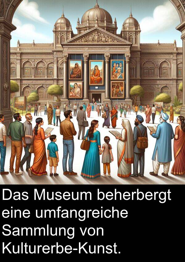 Sammlung: Das Museum beherbergt eine umfangreiche Sammlung von Kulturerbe-Kunst.