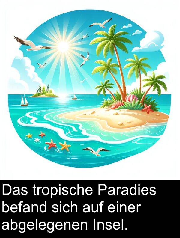 Paradies: Das tropische Paradies befand sich auf einer abgelegenen Insel.
