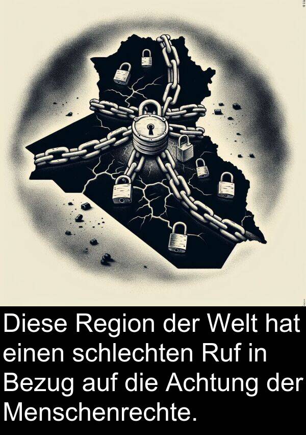 Diese: Diese Region der Welt hat einen schlechten Ruf in Bezug auf die Achtung der Menschenrechte.