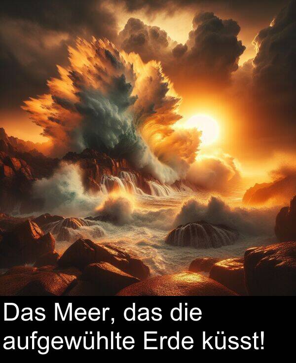 Das: Das Meer, das die aufgewühlte Erde küsst!