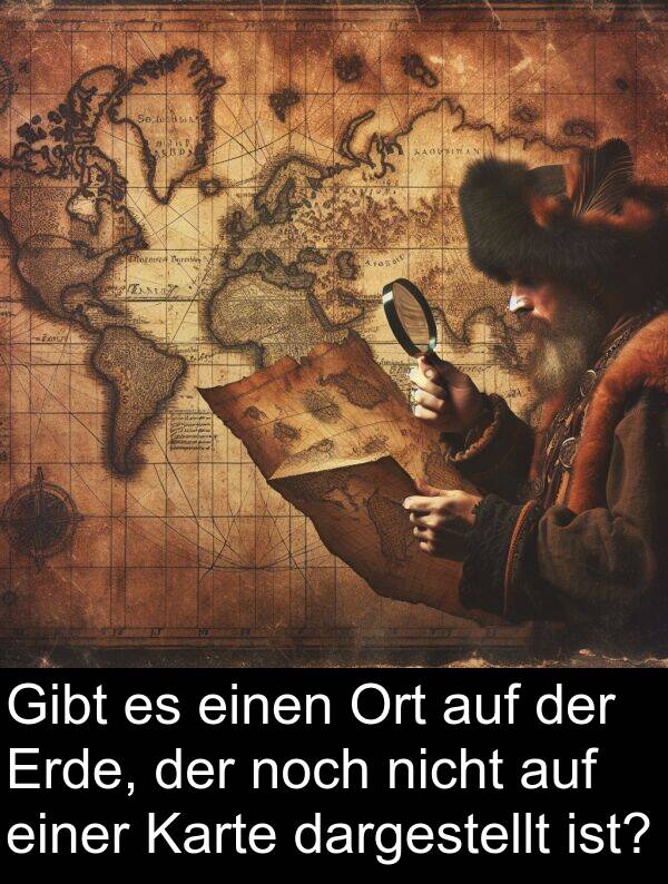 dargestellt: Gibt es einen Ort auf der Erde, der noch nicht auf einer Karte dargestellt ist?