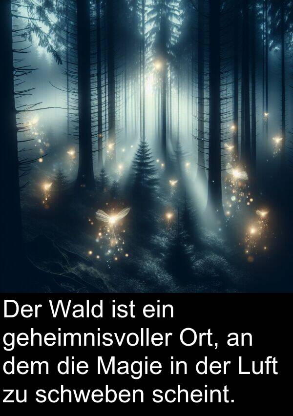 Wald: Der Wald ist ein geheimnisvoller Ort, an dem die Magie in der Luft zu schweben scheint.