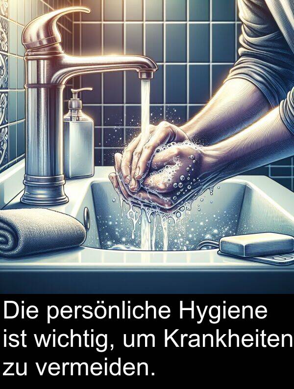 Hygiene: Die persönliche Hygiene ist wichtig, um Krankheiten zu vermeiden.