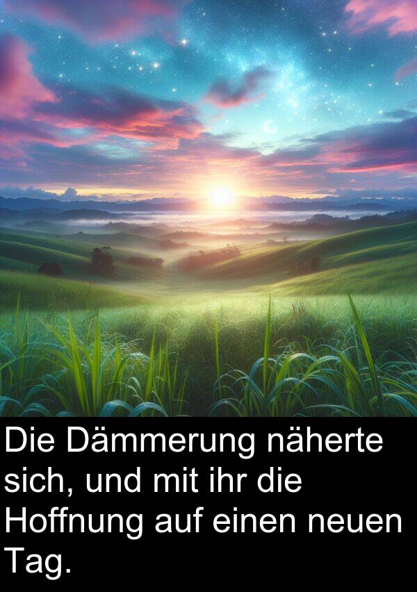 Dämmerung: Die Dämmerung näherte sich, und mit ihr die Hoffnung auf einen neuen Tag.