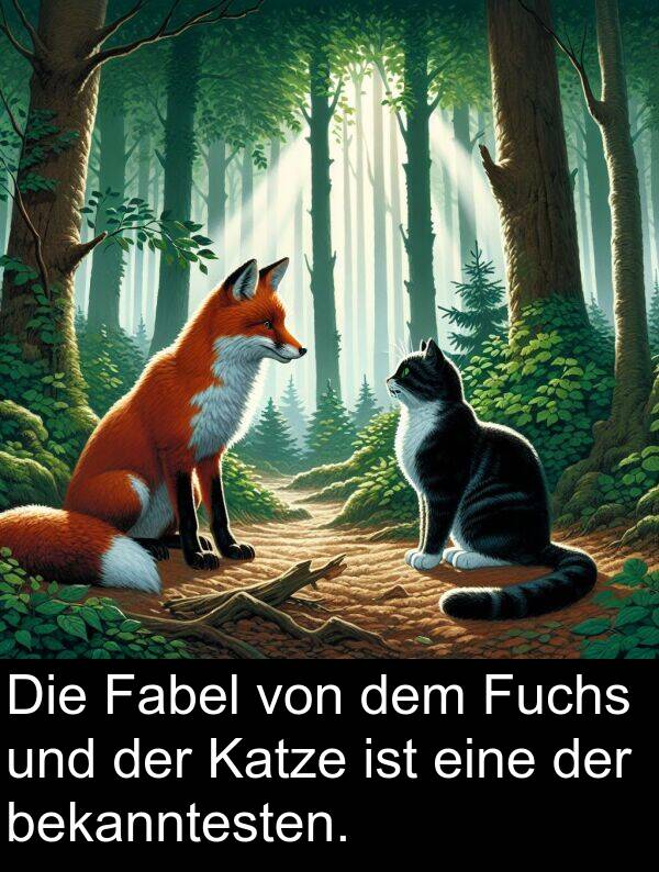 Fabel: Die Fabel von dem Fuchs und der Katze ist eine der bekanntesten.